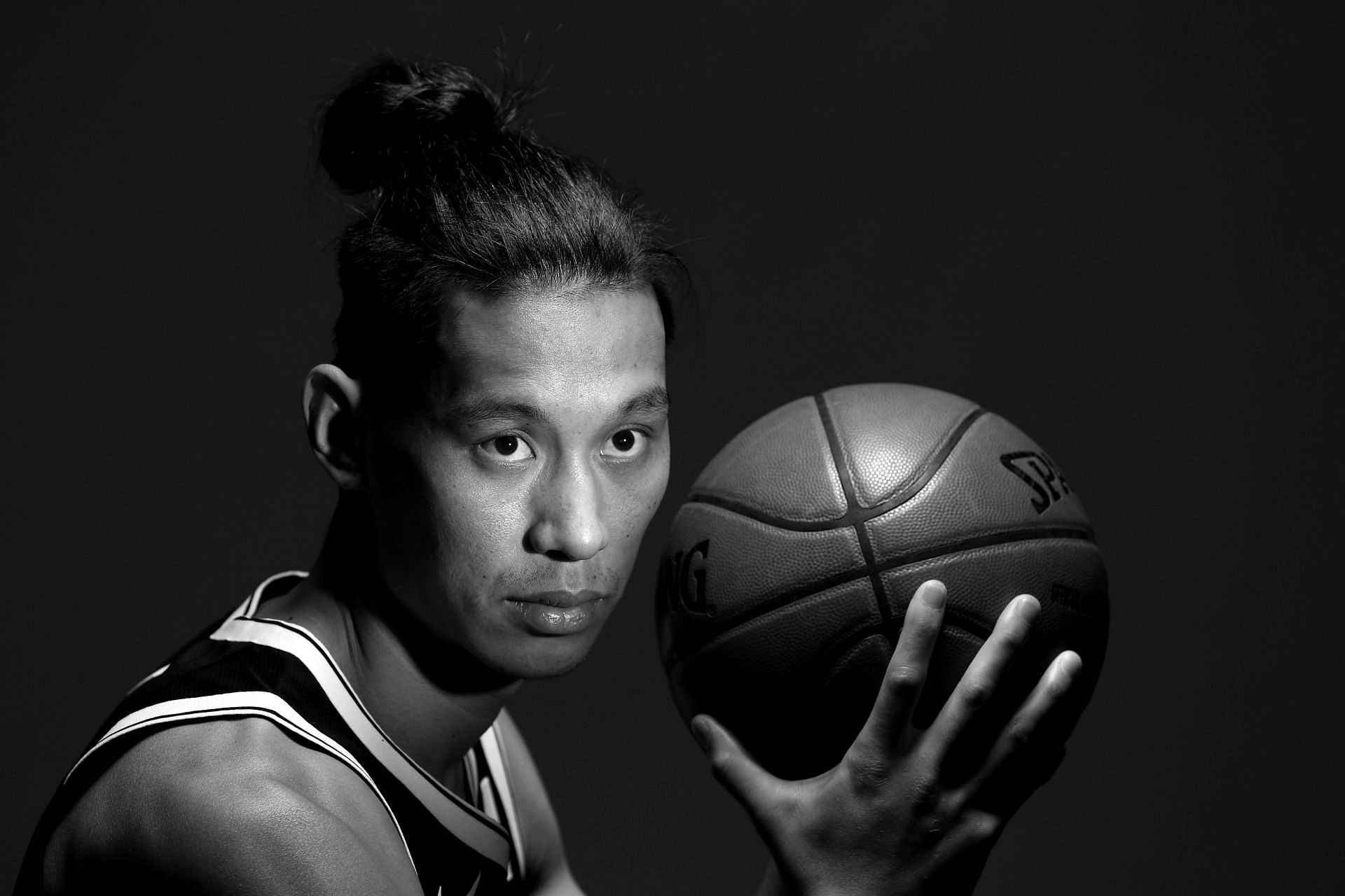 Jeremy Lin #7 of the Brooklyn Nets poses for a portrait during Media Day at HSS Training Center on September 25, 2017 in the Brooklyn Borough of New York.