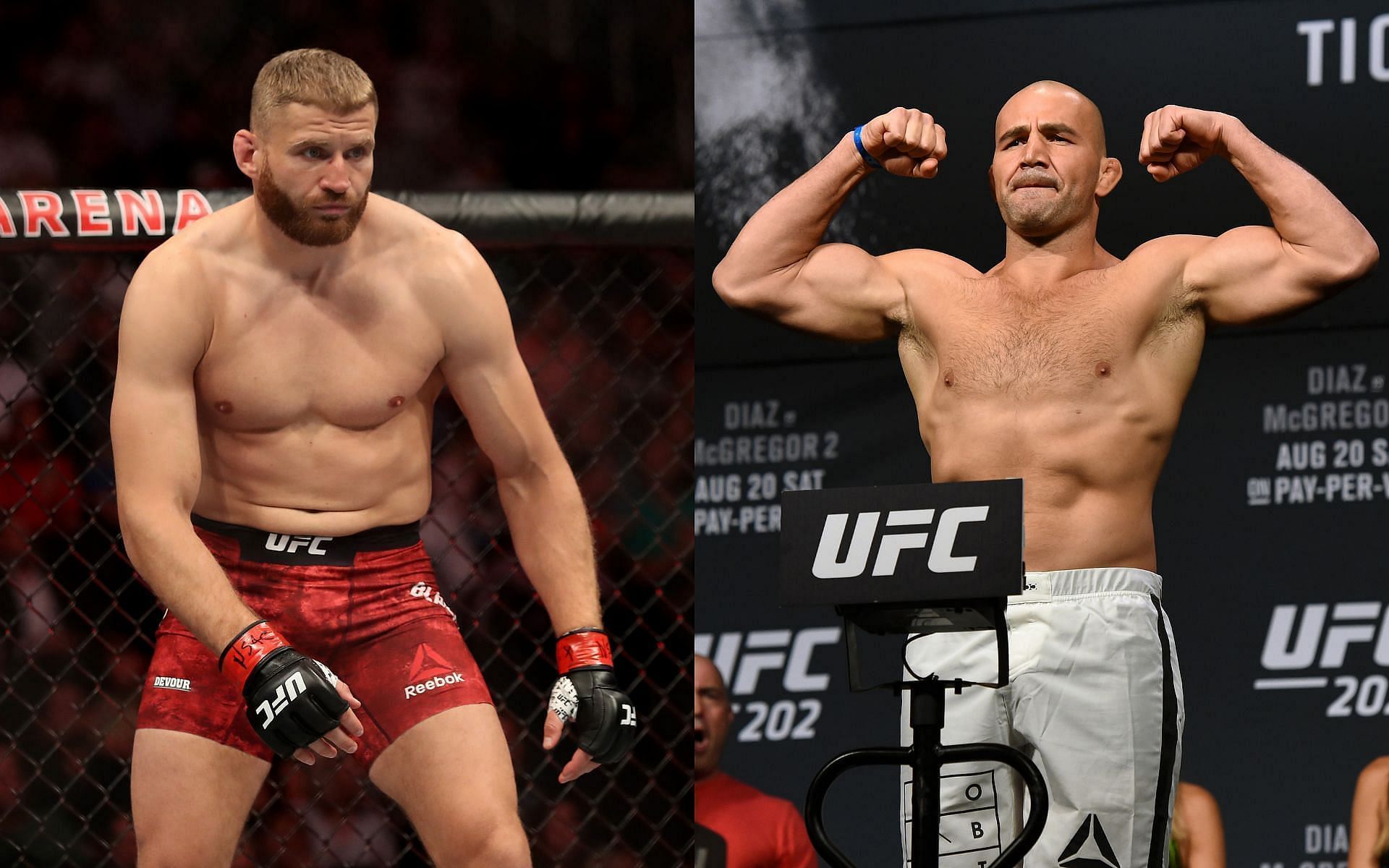 UFC light heavyweight champion Jan Blachowicz (left) and No.1 contender Glover Teixeira (right) will clash on Saturday.
