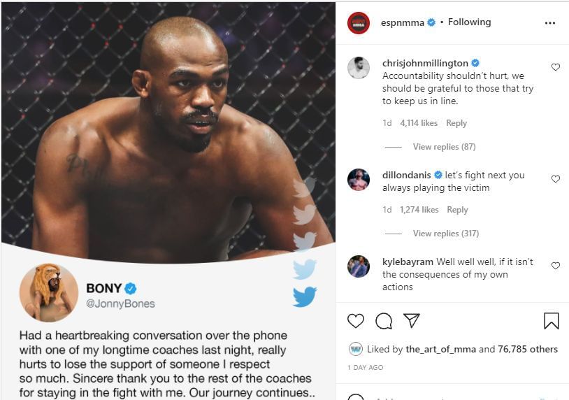 UFC News Dillon Danis slams Jon Jones for saying he 'lost the support