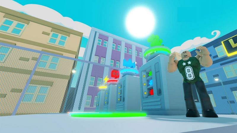 Roblox Strongman Simulator has a lot of side tasks (Image via Roblox)