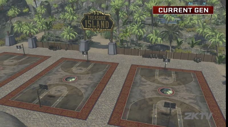 NBA 2K22 introduced the Treasure Island mode in the game recently. (Image via NBA 2K22)