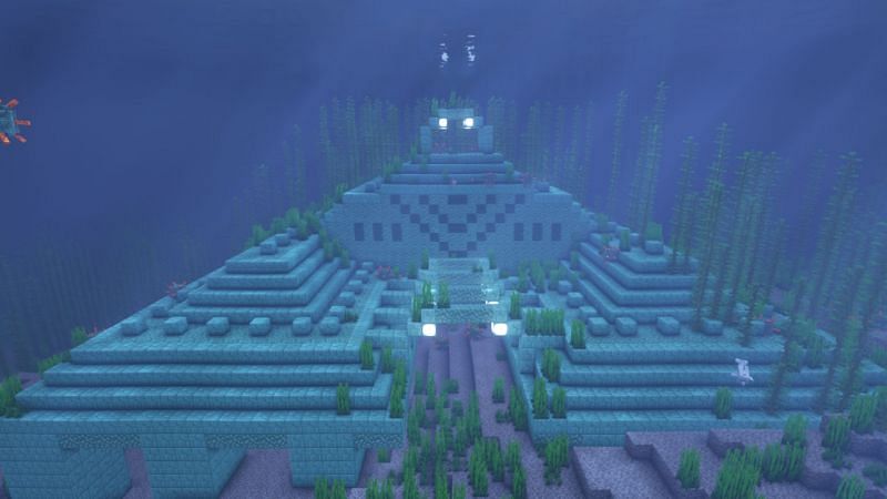 An ocean monument (Image via Minecraft)