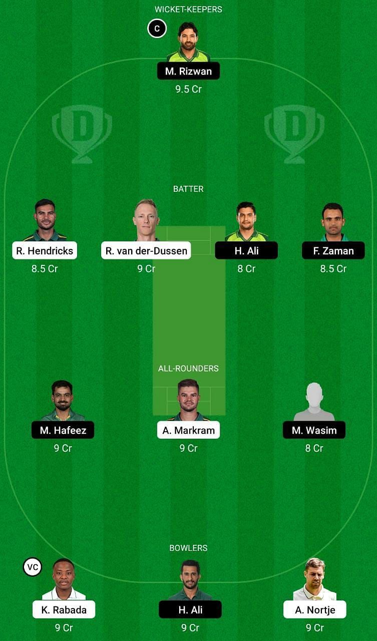 SA vs PAK Dream11 Fantasy Tip #2