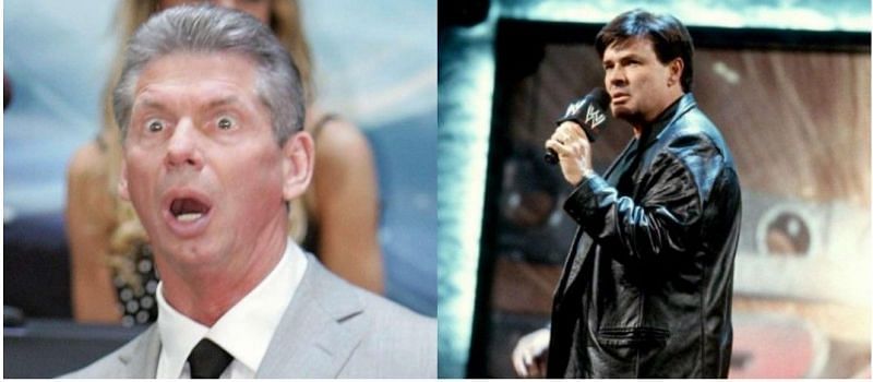 Vince McMahon (left) and Eric Bischoff (right)