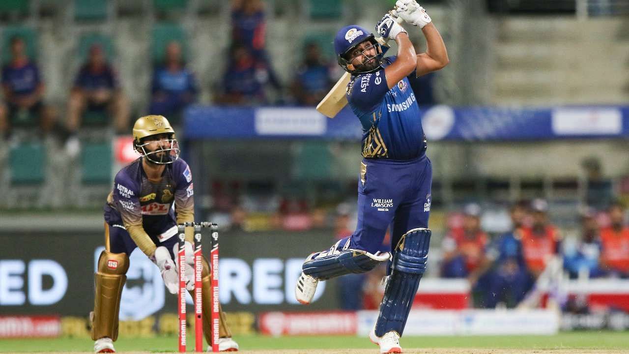 Rohit Sharma in action for MI in the IPL