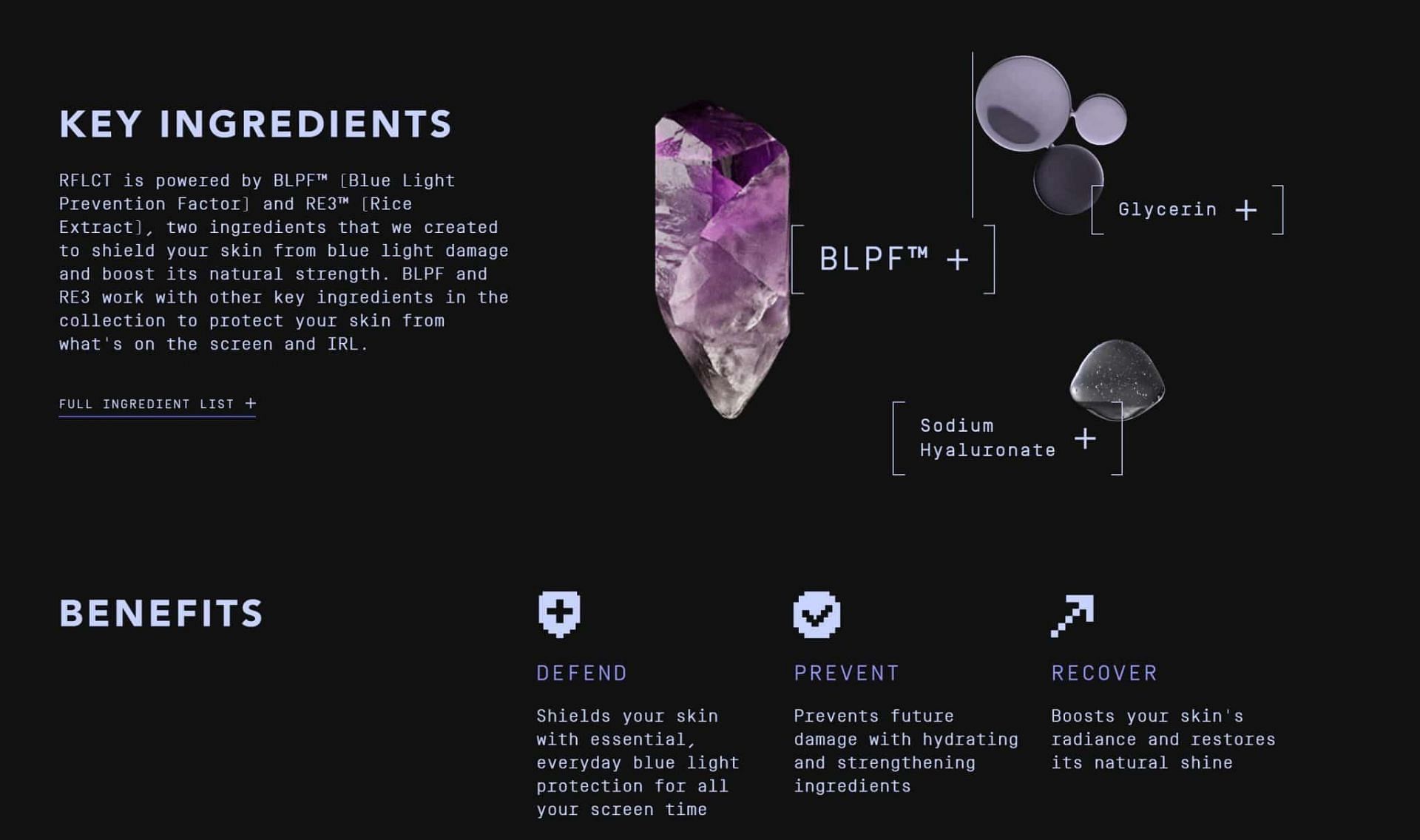 RFLCT claims to fight blue light pollution (Image via RFLCT website)