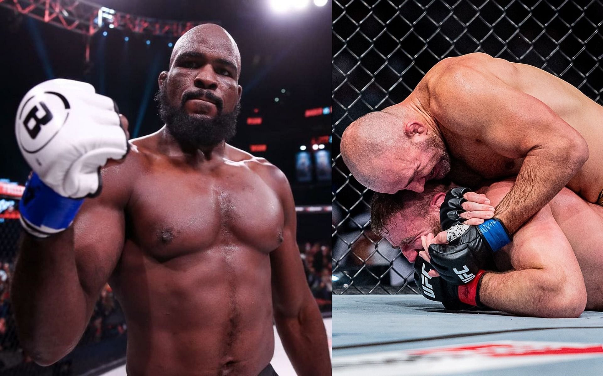 Corey Anderson (left) Jan Blachowicz &amp; Glover Teixeira (right) [Images courtesy: @coreya_mma @ufc on Instagram]