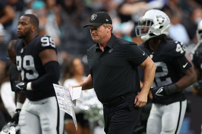 Las Vegas Raiders head coach Jon Gruden finds himself wrapped in controversy