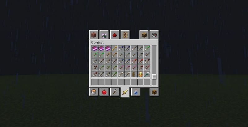 Tipped arrows (Image via Minecraft)