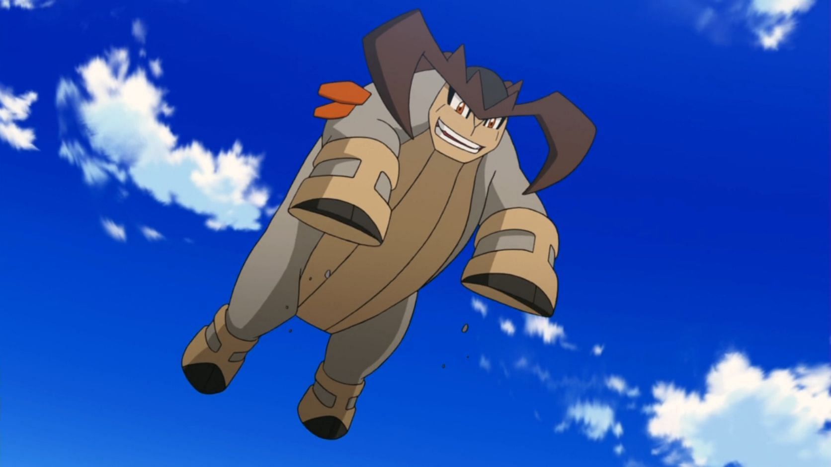 Terrakion in action in a Pokemon movie (Image via The Pokemon Company)