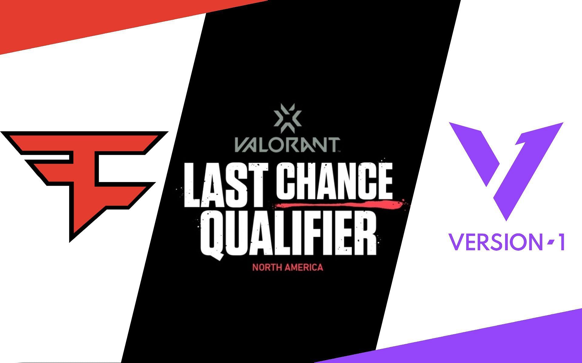 FaZe Clan vs Version1 in Valorant NA Last Chance Qualifier (Image via Sportskeeda)