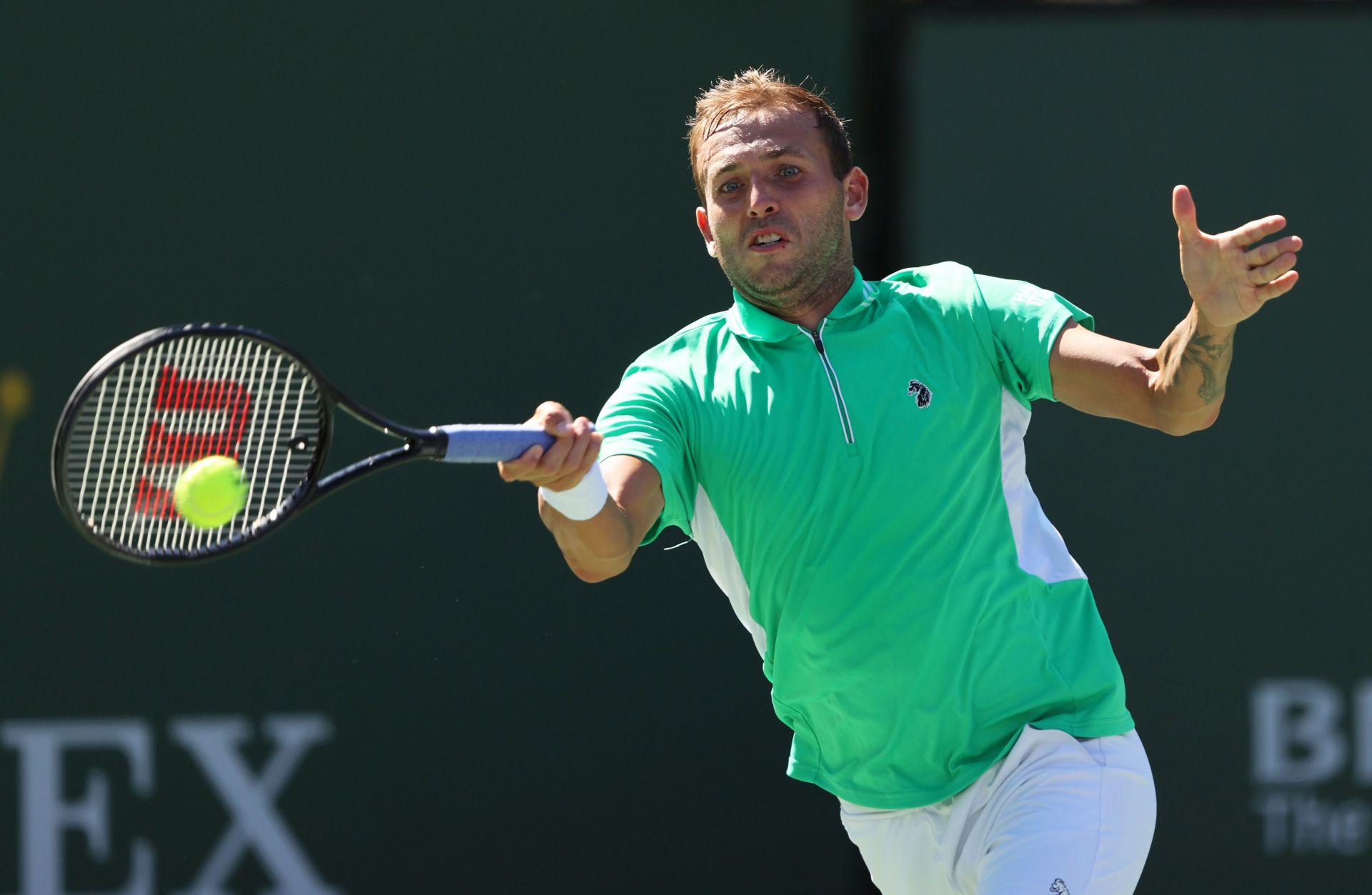 Dan Evans at the BNP Paribas Open