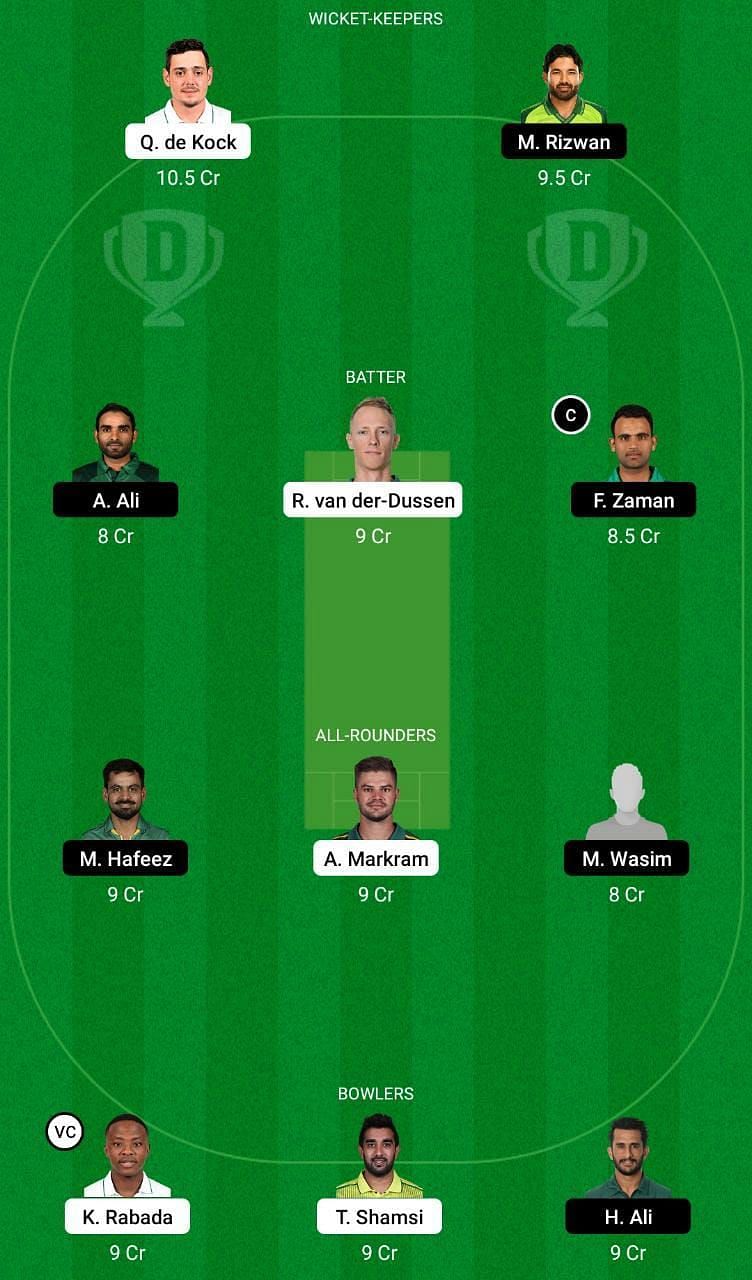 SA vs PAK Dream11 Fantasy Tip #1