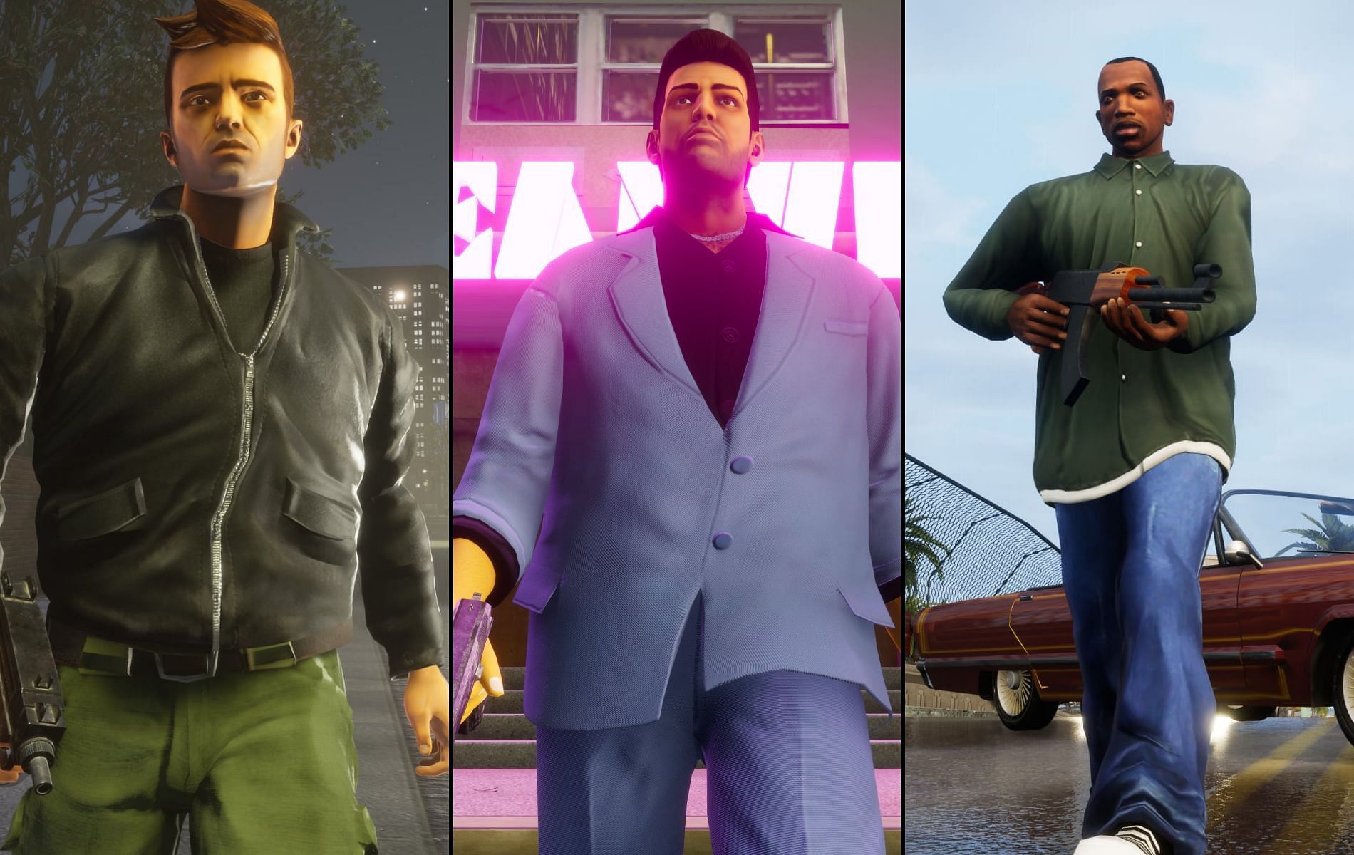 Some screenshots of the new announcement (Image via Rockstar Games)
