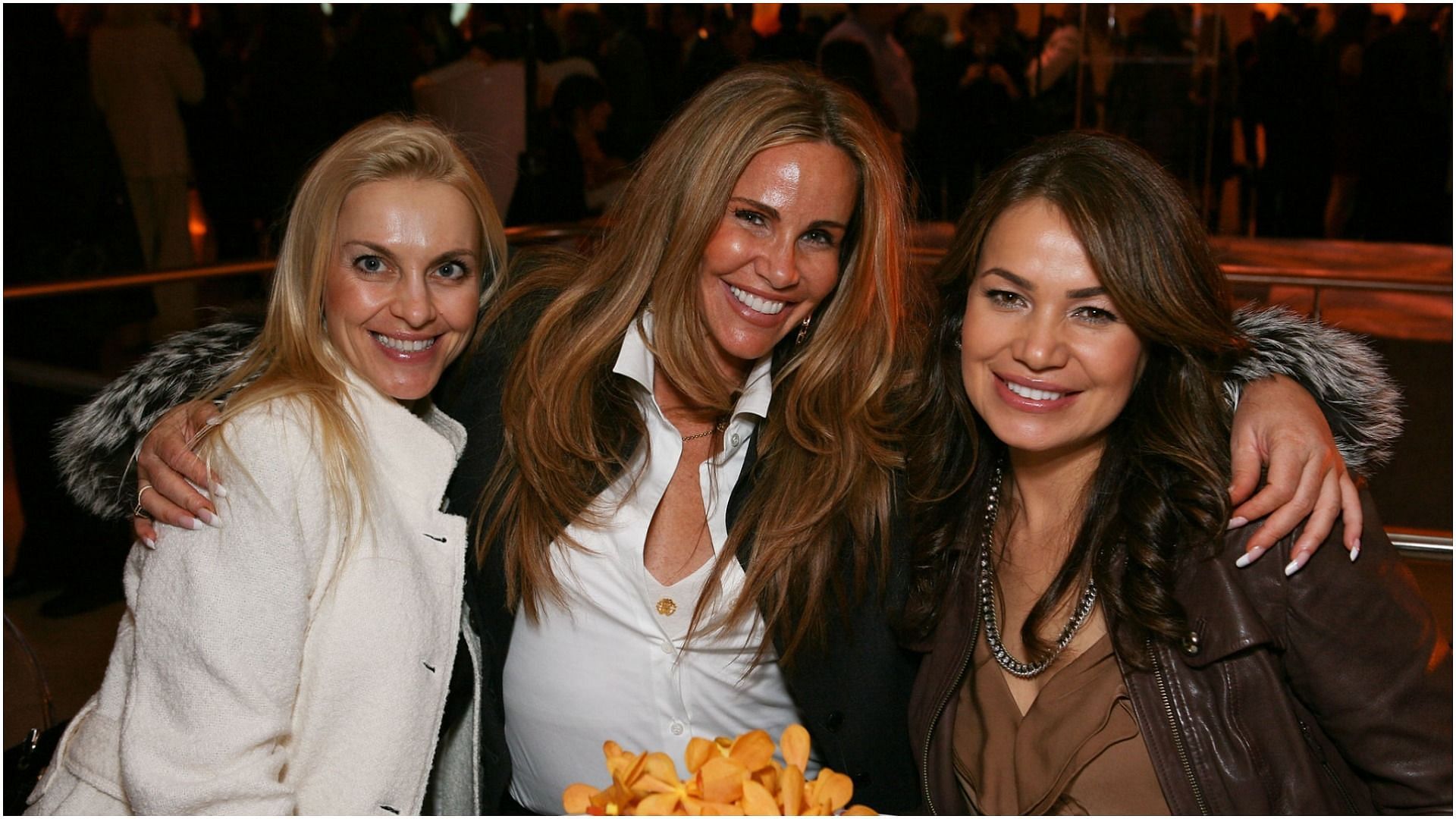 Parvina Glidewell, Tawny Kitaen, and Kristina Steiner at the Orange County Performing Arts Center on January 12, 2011 (Image via Getty Images)