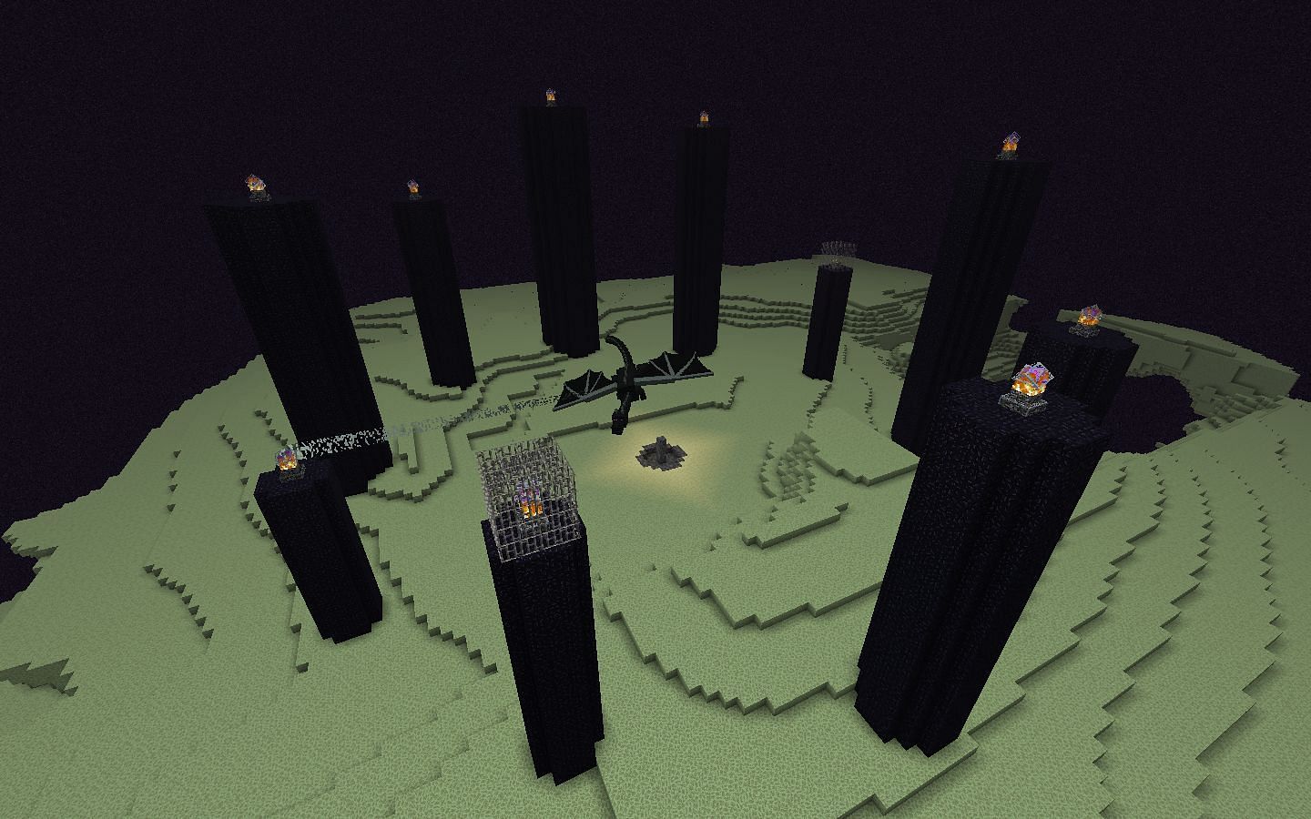 The End realm (Image via Minecraft Wiki)