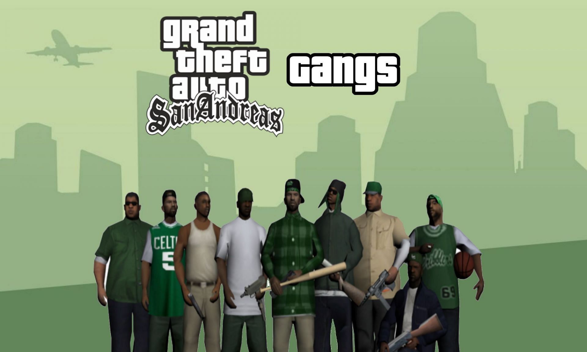 GTA San Andreas showcases the ongoing power struggles between rival gangs (Image via Sportskeeda)