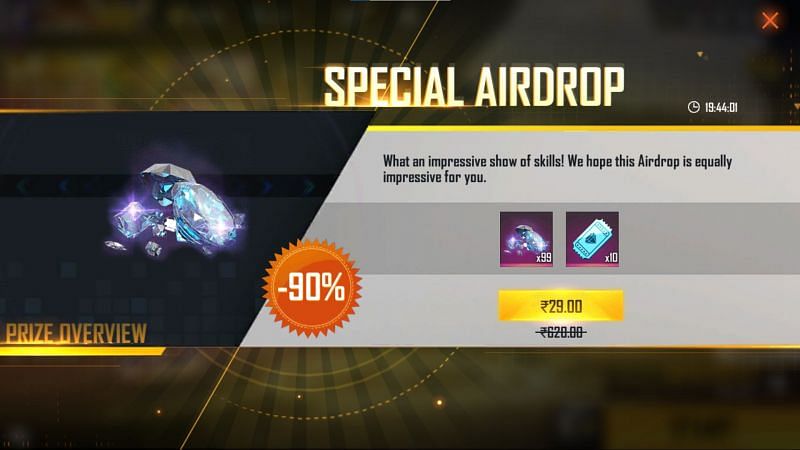 Special Airdrops provide higher value to the users (Image via Free Fire)