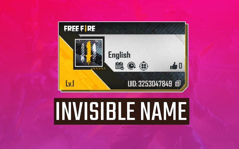 A guide to obtaining an invisible name in Free Fire (Image via Sportskeeda)