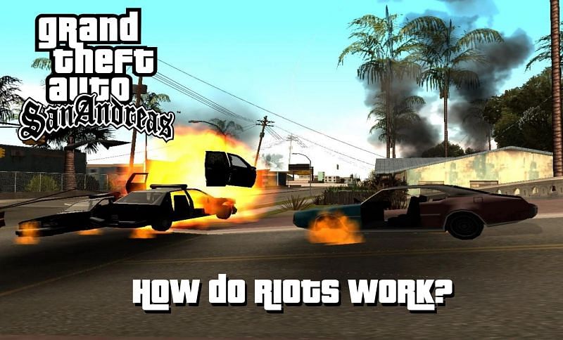 Riots are one of the craziest aspects of GTA San Andreas (Image via Sportskeeda)