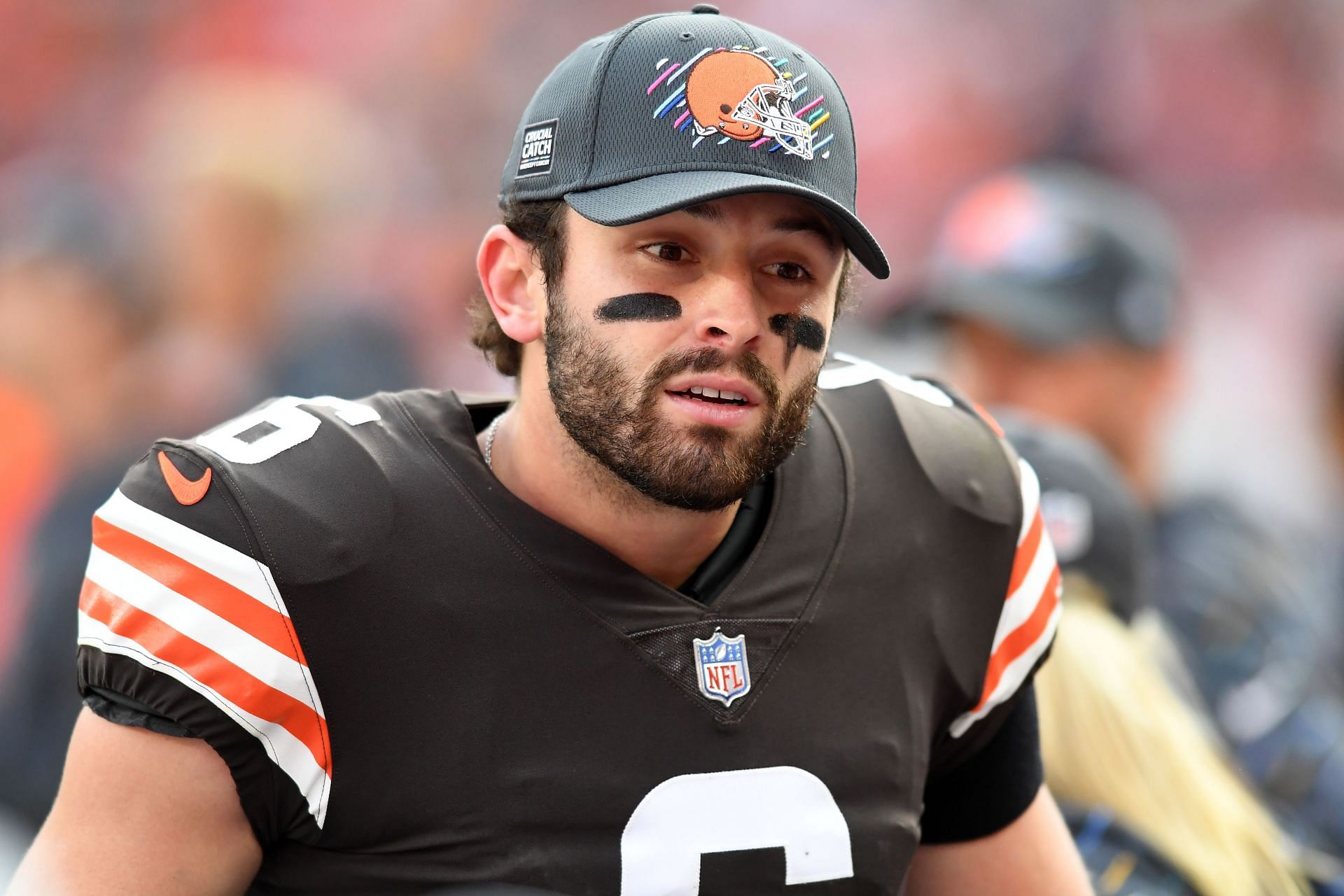 Will Baker Mayfield play in Week 8 against the Steelers? Latest update