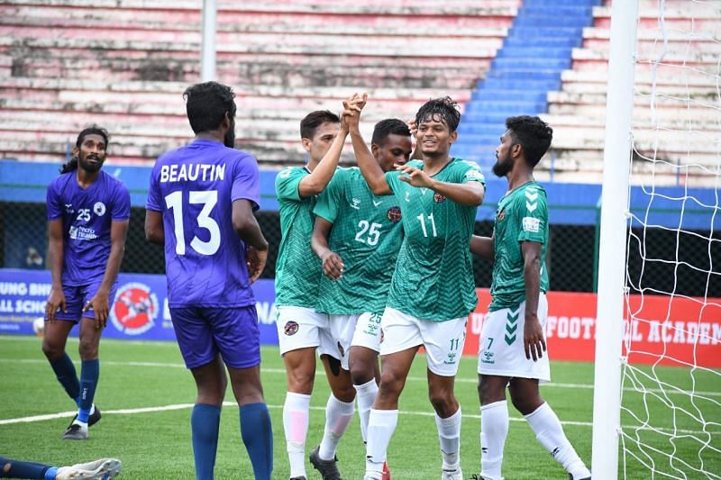 Kenkre FC came from behind to win 2-1 against Kerala United. (Image Courtesy: AIFF)