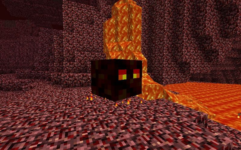 An image of a magma cube in-game. Image via Minecraft.
