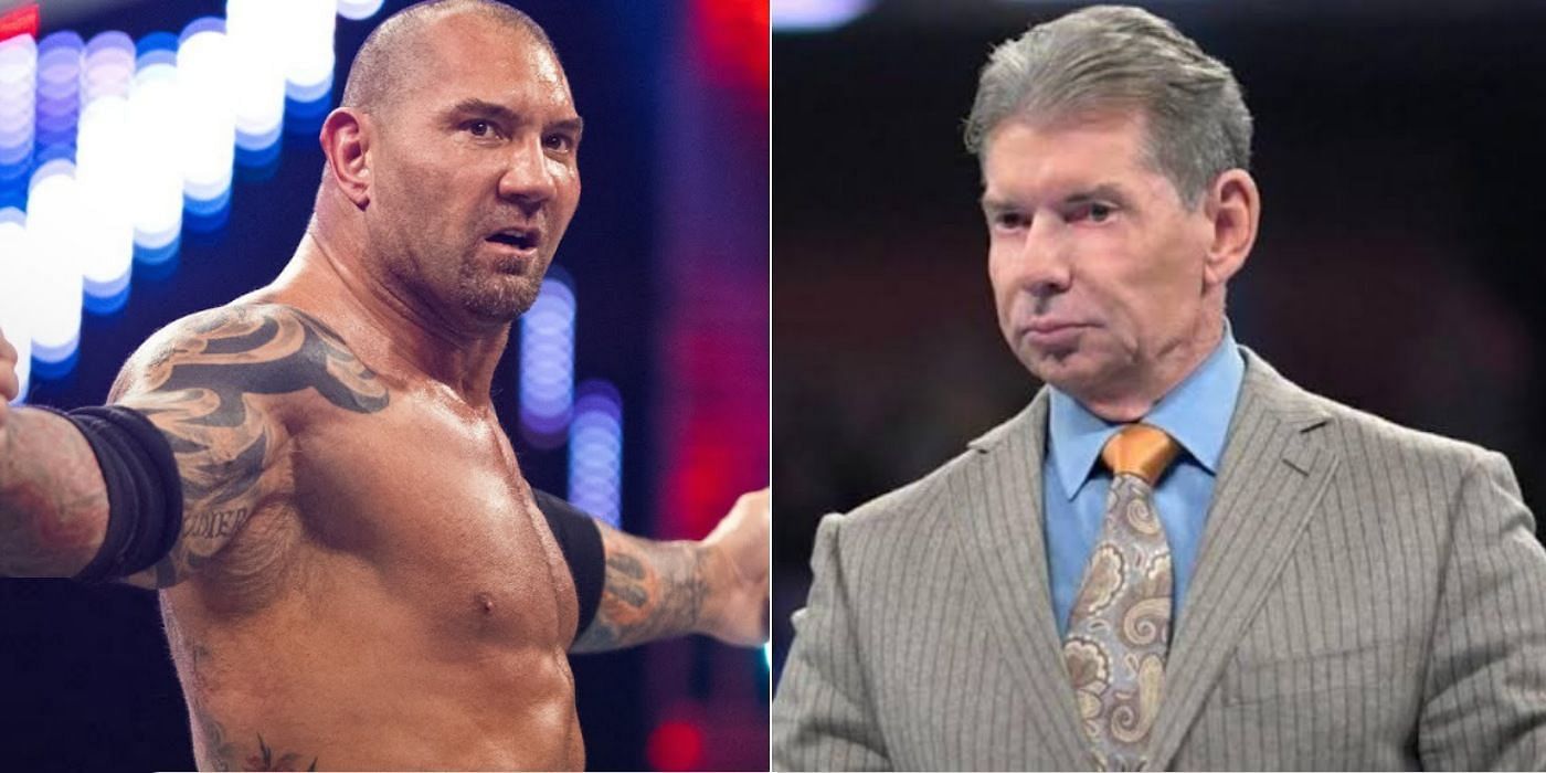 Batista and WWE Chairman Vince McMahon