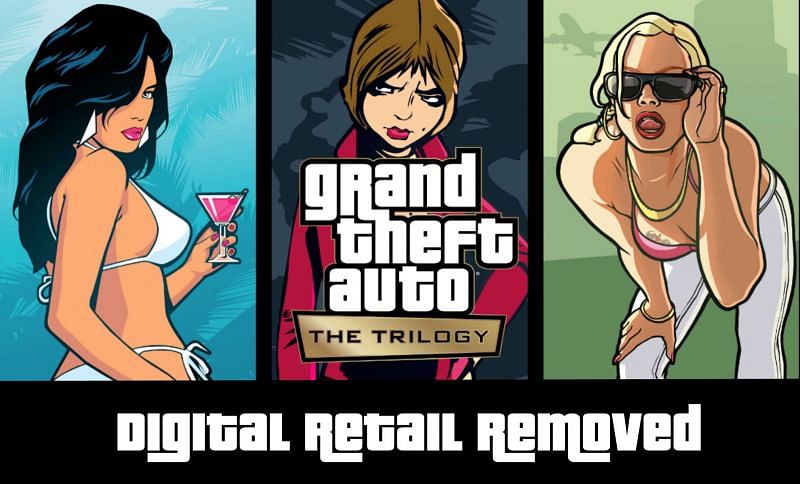  Removal of digital retail in anticipation of the upcoming GTA Trilogy (Image via Sportskeeda)