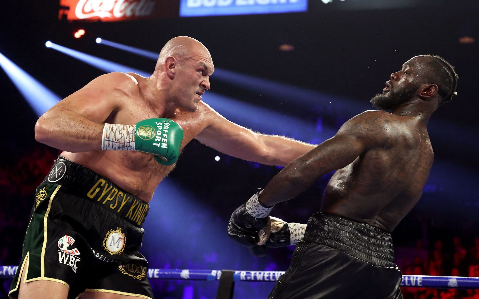 Heavyweight boxing rivals Tyson Fury (left) and Deontay Wilder (right)