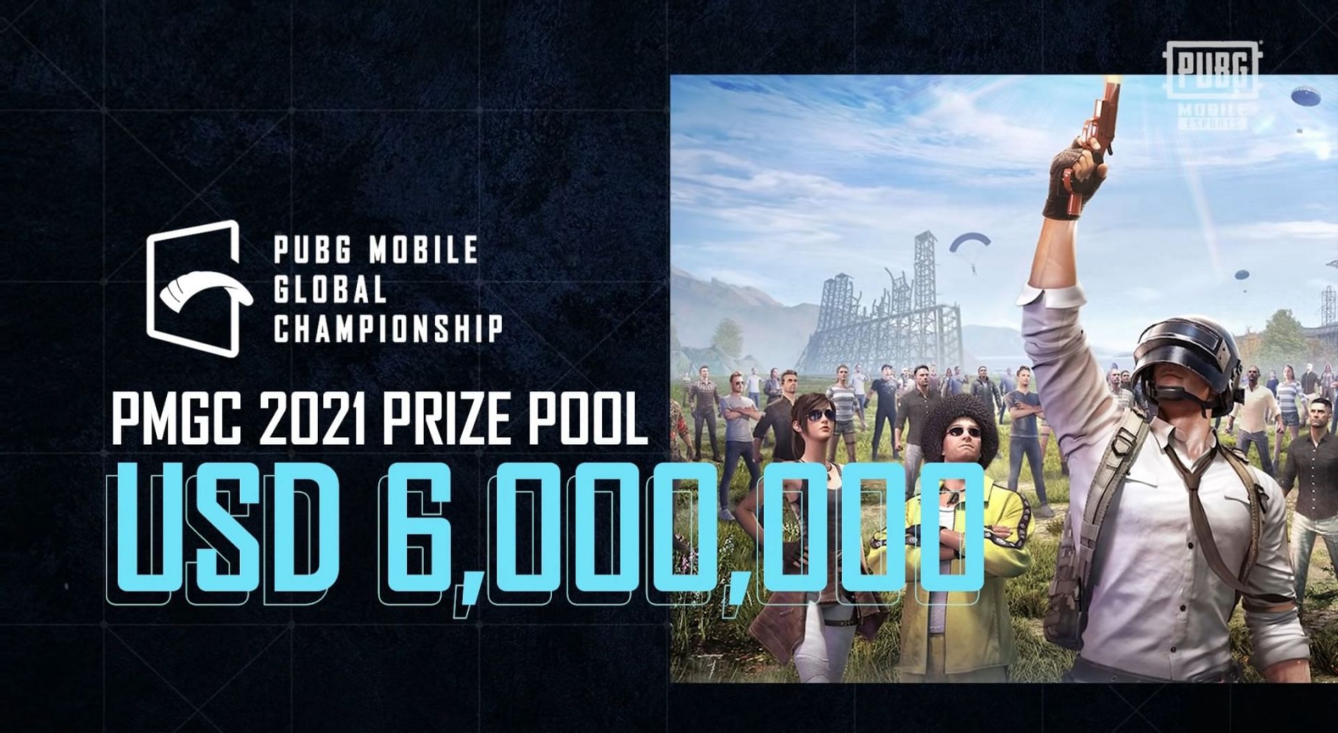 PMGC 2021 features a massive prize pool of 6 million USD (Image via PUBG Mobile)
