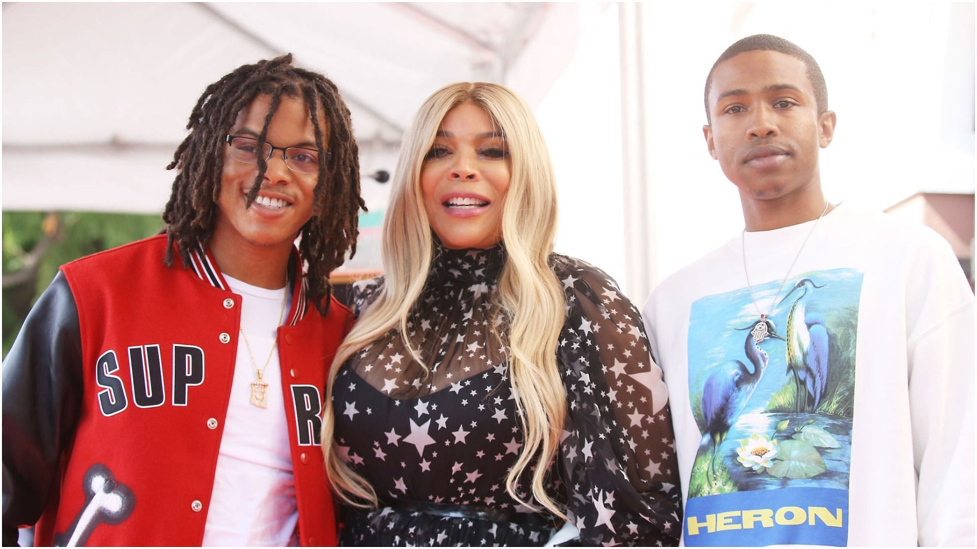 Wendy Williams and son Kevin Hunter Jr. attend the ceremony honoring Williams with a star on The Hollywood Walk of Fame (Image via Getty Images)