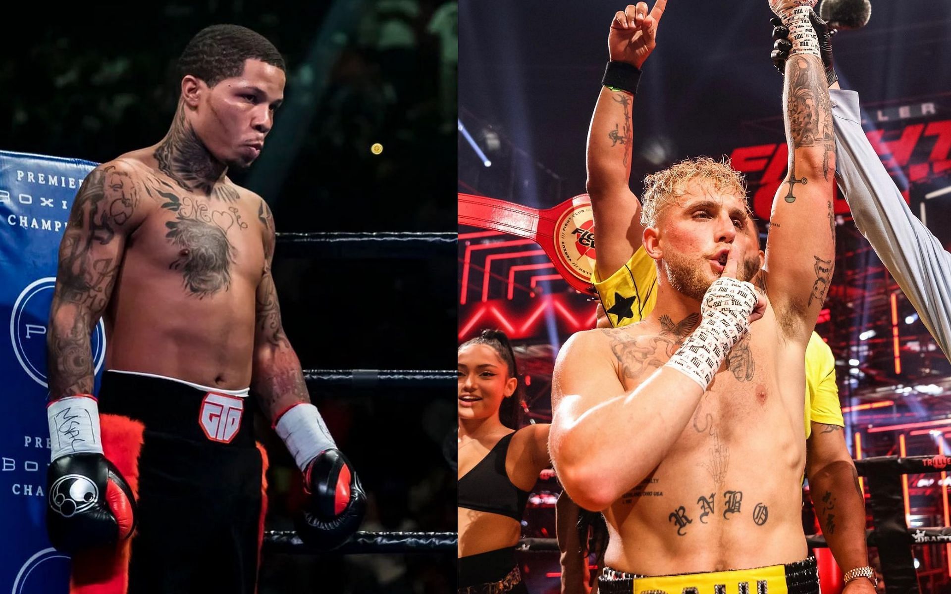 Gervonta Davis (left), Jake Paul (right) [Credits: @gervontaa, @jakepaul via Instagram]