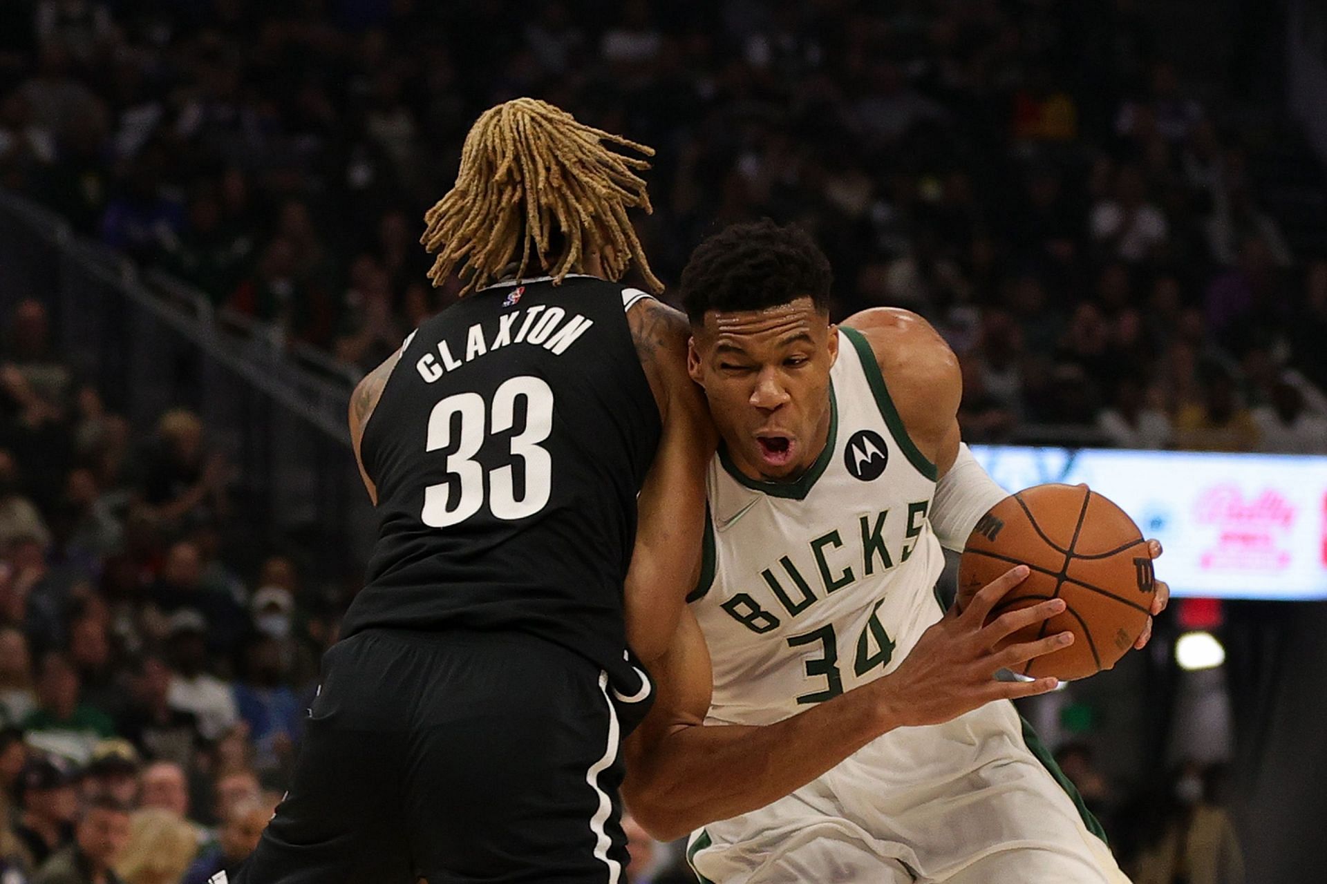 Giannis Antetokounmpo came up with a double-double as the Bucks bested the Nets on opening night