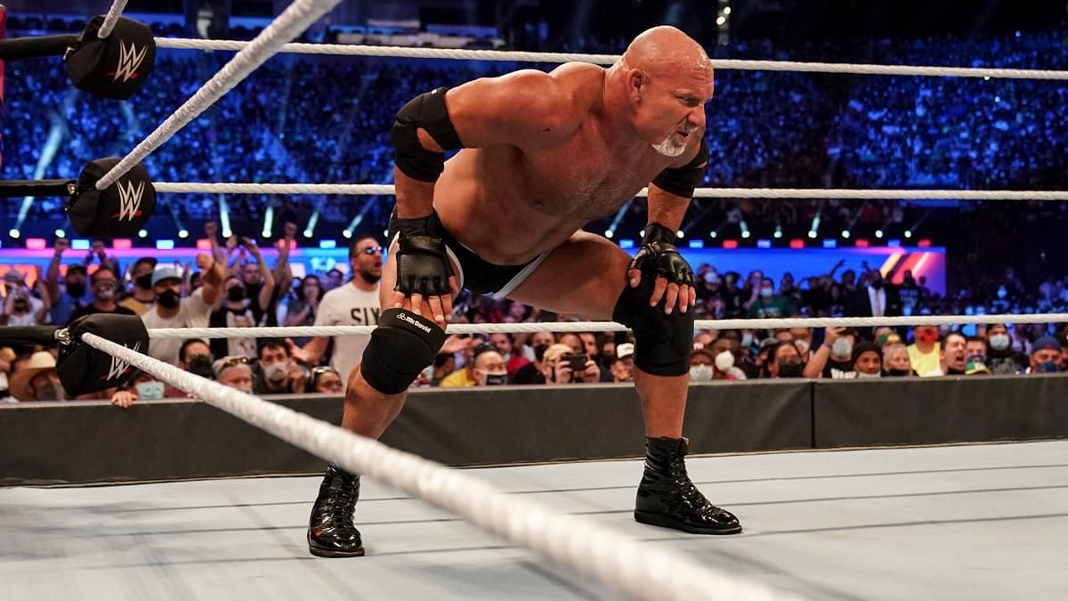 Goldberg suffered a knee injury at SummerSlam