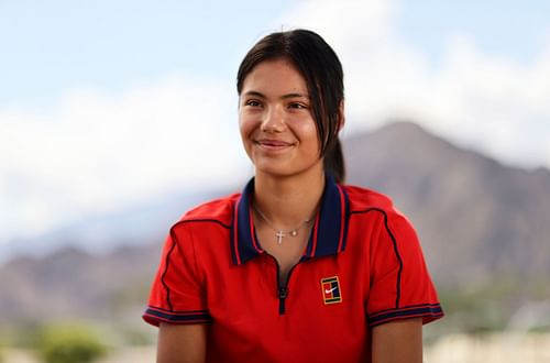 Emma Raducanu at the BNP Paribas Open.