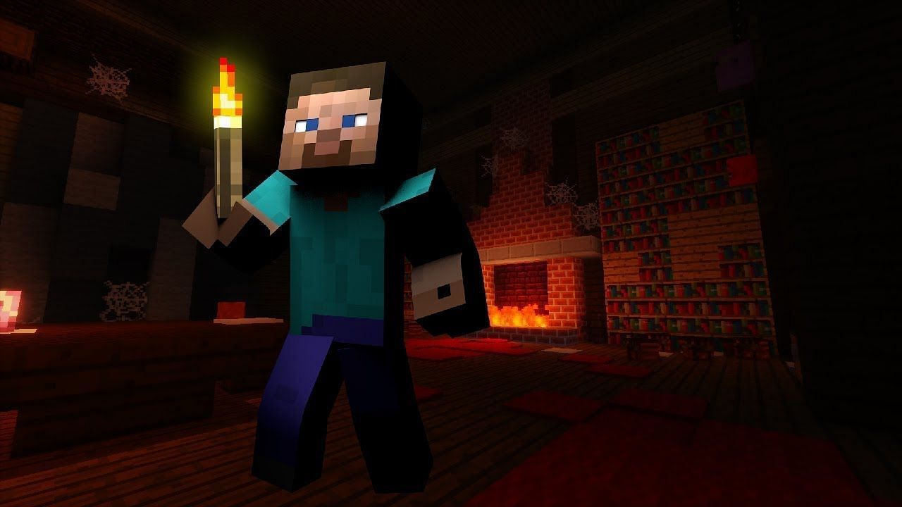 Minecraft horror mods can completely shift the gameplay experience (Image via YouTube, BucketPlanks)