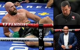 John McCarthy corrects Daniel Cormier for saying the referee's count was 'crazy slow' when Deontay Wilder knocked down Tyson Fury