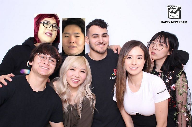 Members of OfflineTV posing for a picture before New Year (Image via OfflineTV on Twitter)