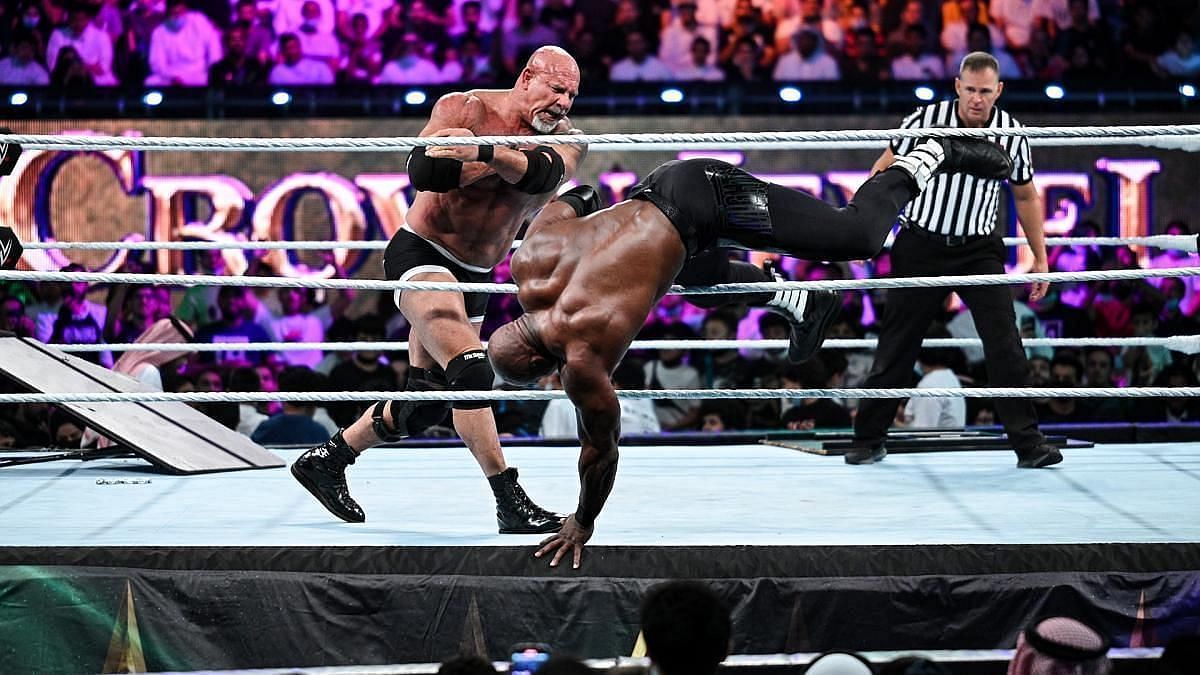 WWE Crown Jewel 2021 में गोल्डबर्ग और बॉबी लैश्ले के बीच हुआ शानदार मैच