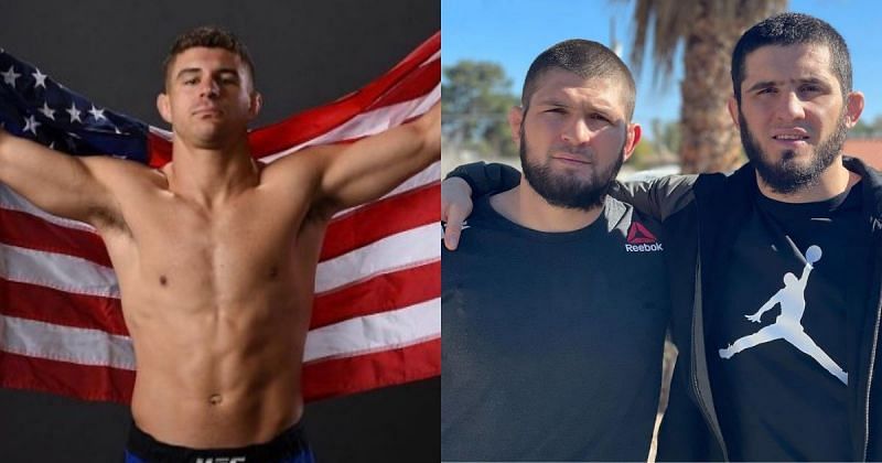 Al Iaquinta (L) and Islam Makhachev and Khabib Nurmagomedov (R) via Instagram @Aliaquinta and @islam_makhachev