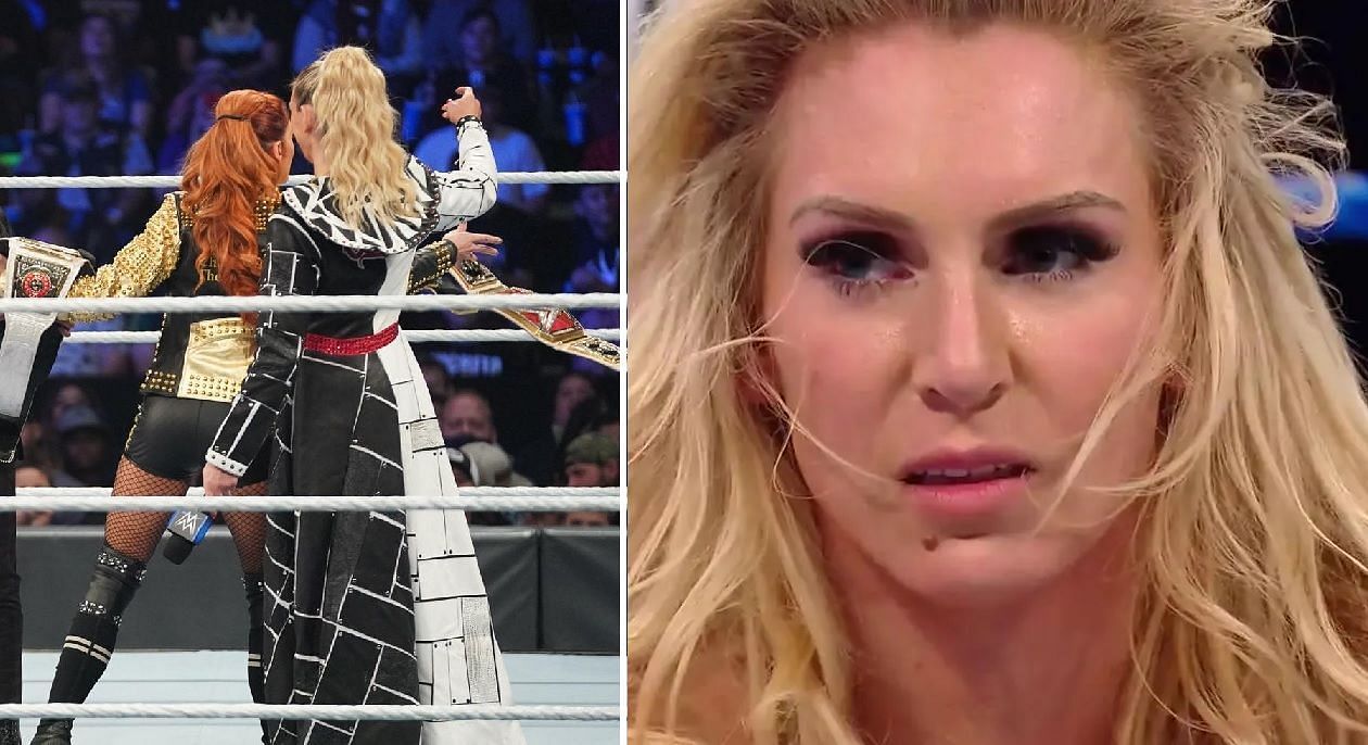 Becky Lynch attempts to grab the RAW Women&#039;s title; Charlotte Flair