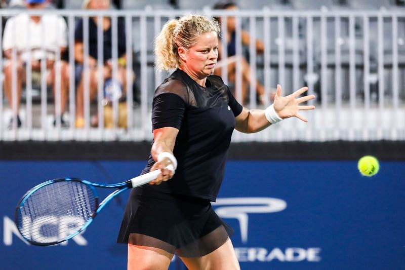 Kim Clijsters in action at the Truist Atlanta Open