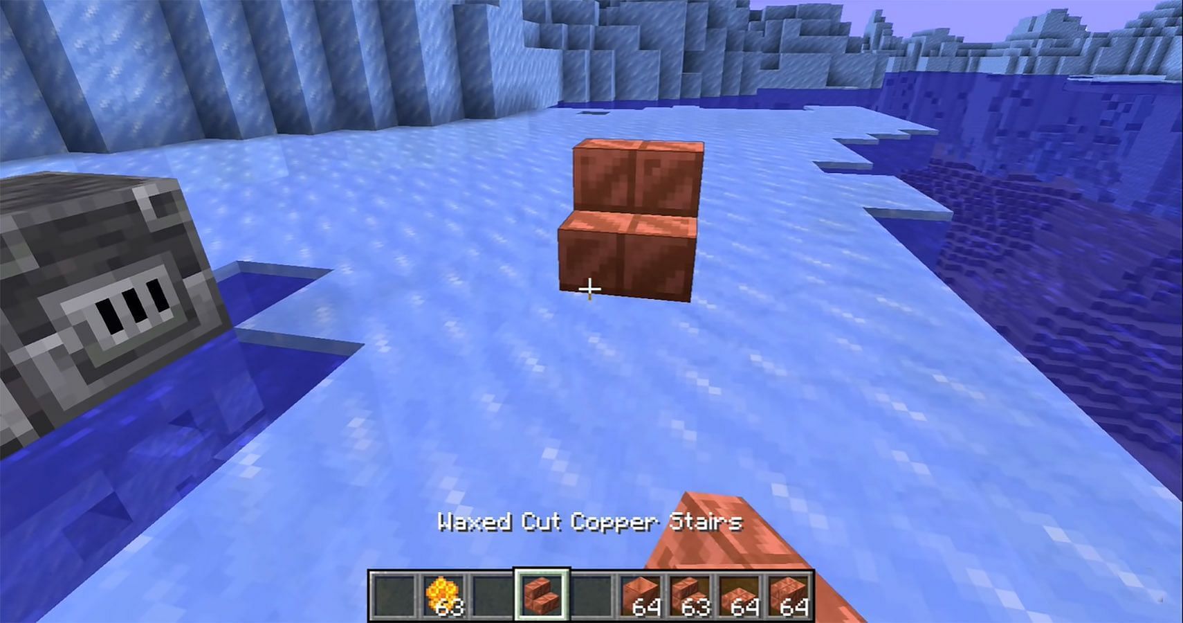 Using wax on a copper block will rename it to a waxed version of itself. Image via Minecraft