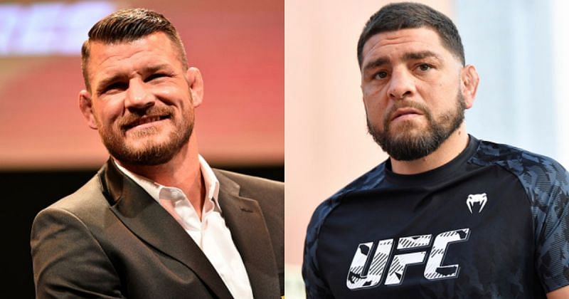 Michael Bisping (left); Nick Diaz (right)