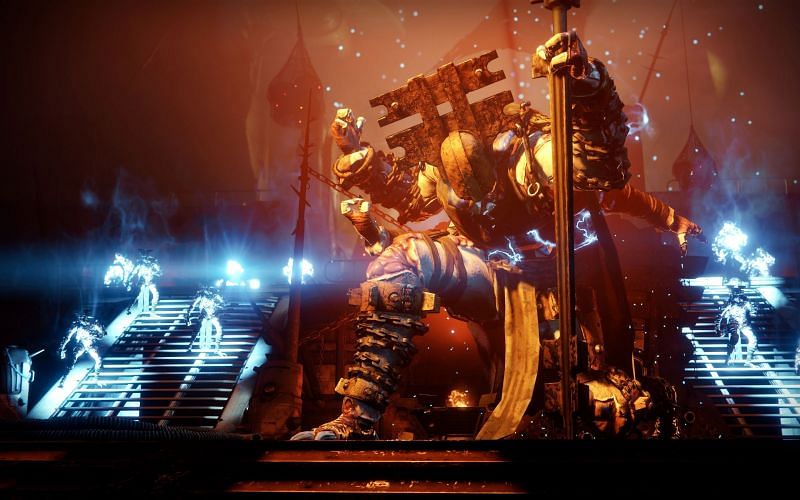 Destiny 2 Hollowed Lair strike boss, The Fanatic (Image via Bungie)