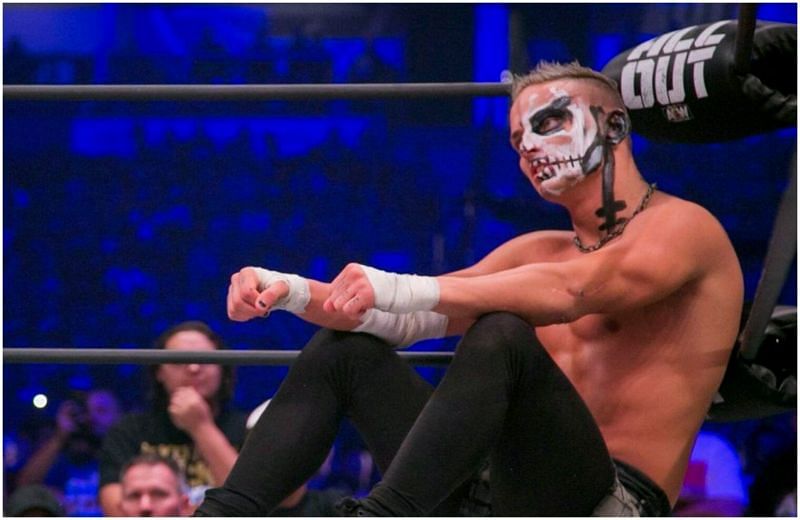 AEW star Darby Allin during a match at AEW