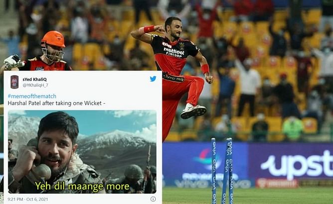 "Harshal Patel is just Xerox copy of peak Dwayne Bravo" - Fans heap praise on RCB bowler after he became the highest wicket-taker in a single season among Indian bowlers