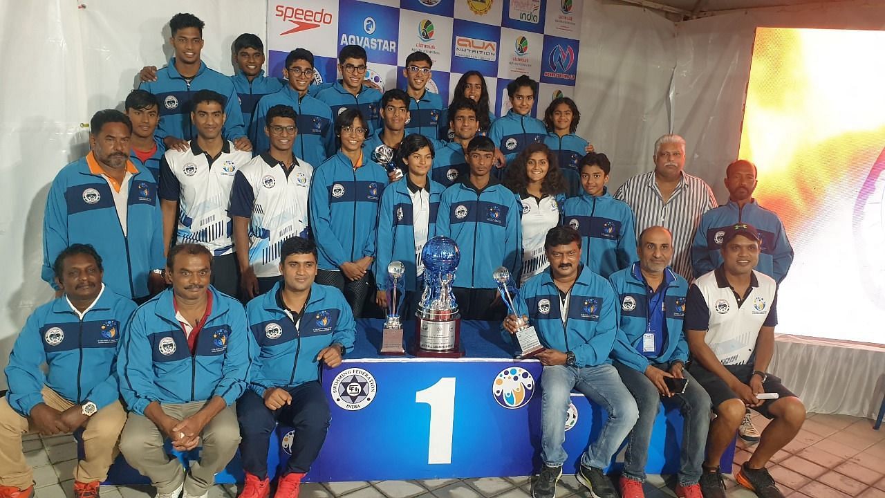 Team Karnataka bag 74th Senior National Aquatic Championships title (Pic Credit: Swimming Federation of India)