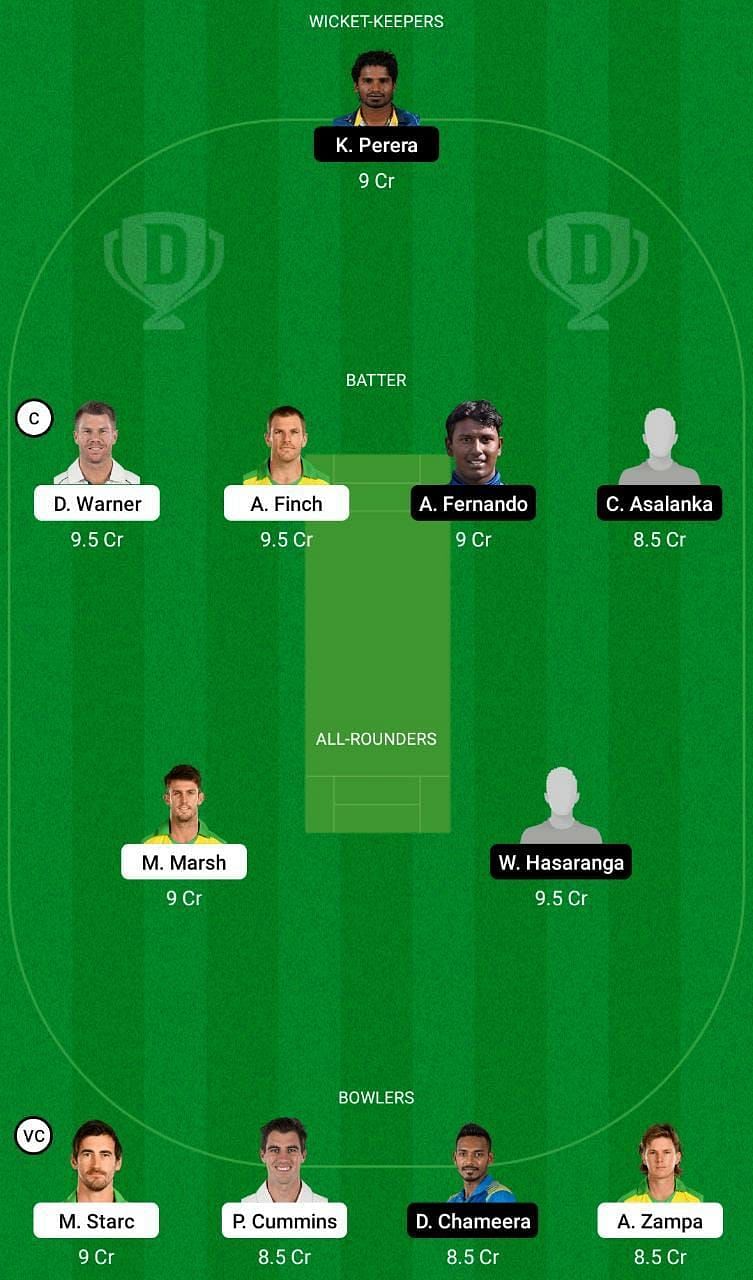 AUS vs SL Dream11 Fantasy Tip #1